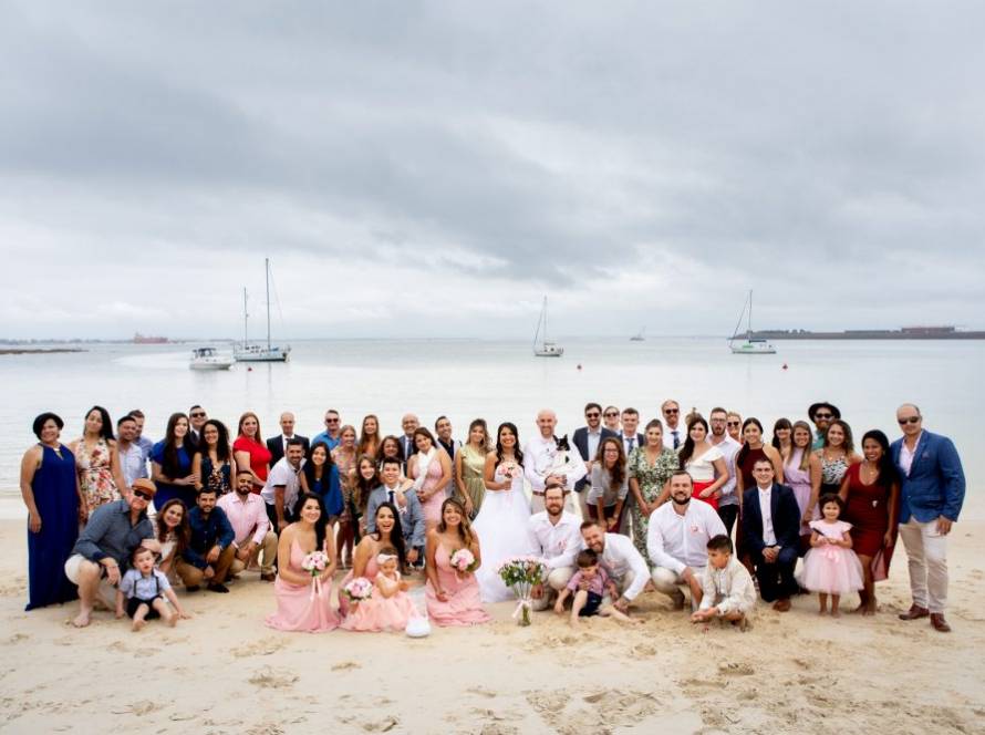 Aerial wedding photography