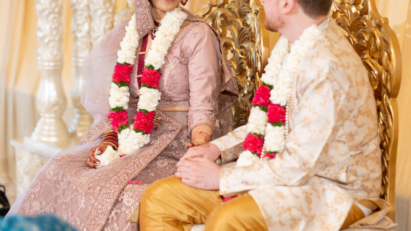 The funny winking eyes in wedding 