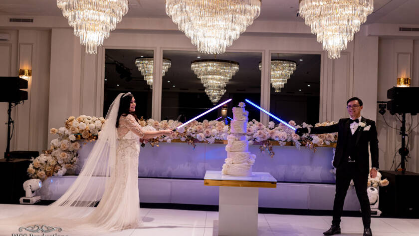 Lebanese Tradition Cake Cutting with Sword 
