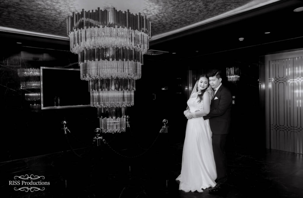 Hold on to the Black and White Couple Pose 