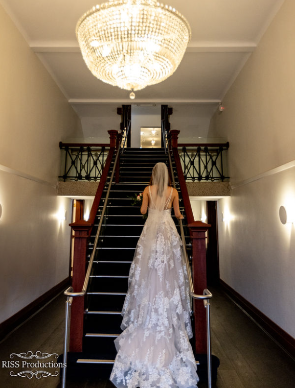 A Glimpse of the Bridal Gown in Full Bloom 