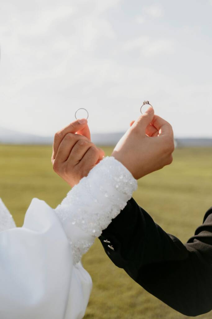 Ring exchange portrait photography ideas
