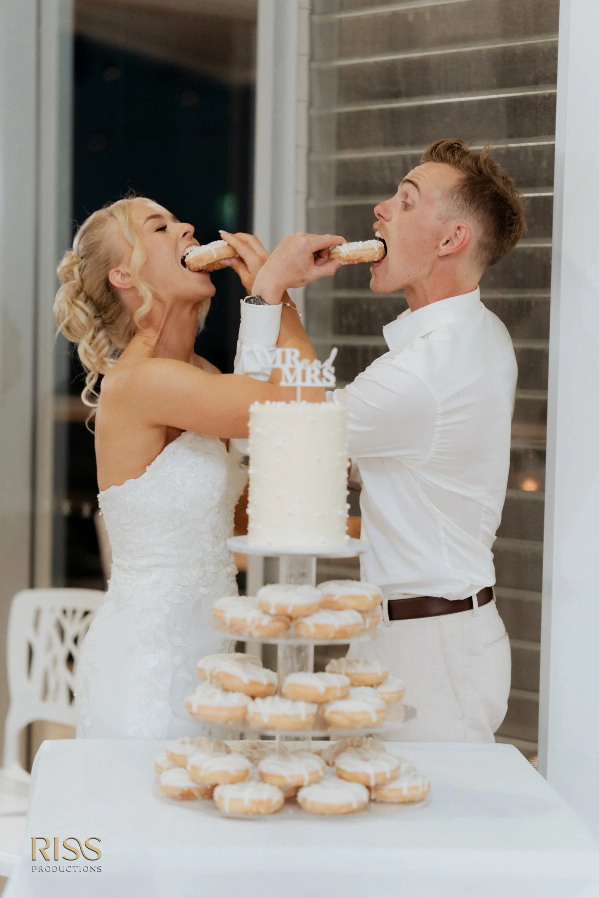 Bride and groom portrait