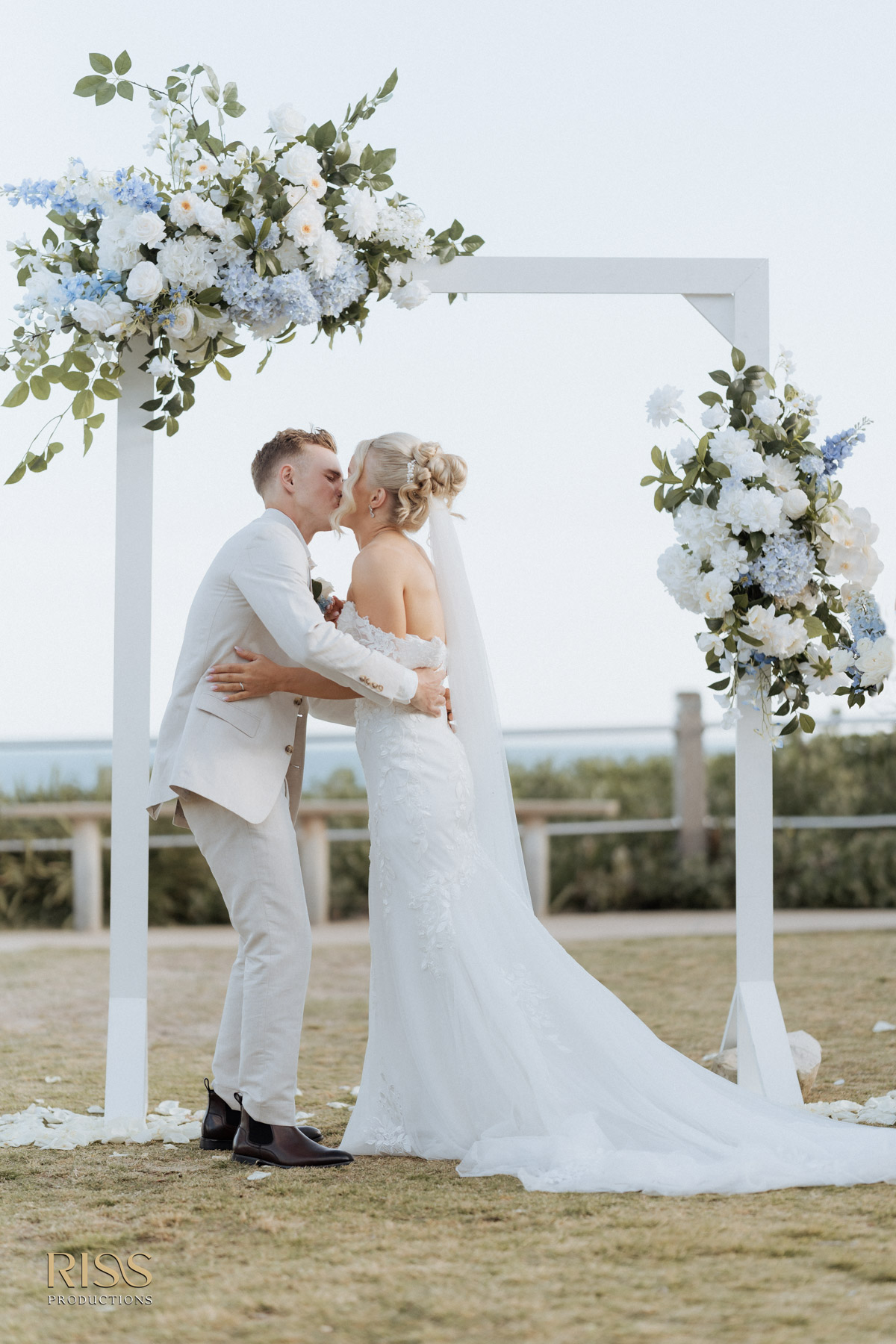 Bride holding her bouquet