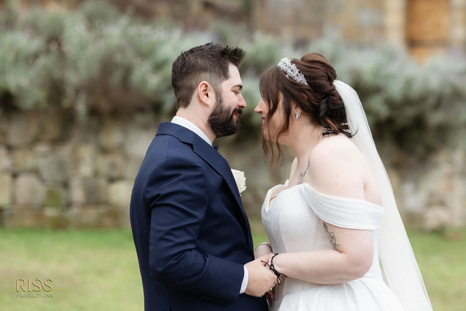 Erin and Michael sharing a tender moment at St Joseph's Guest House