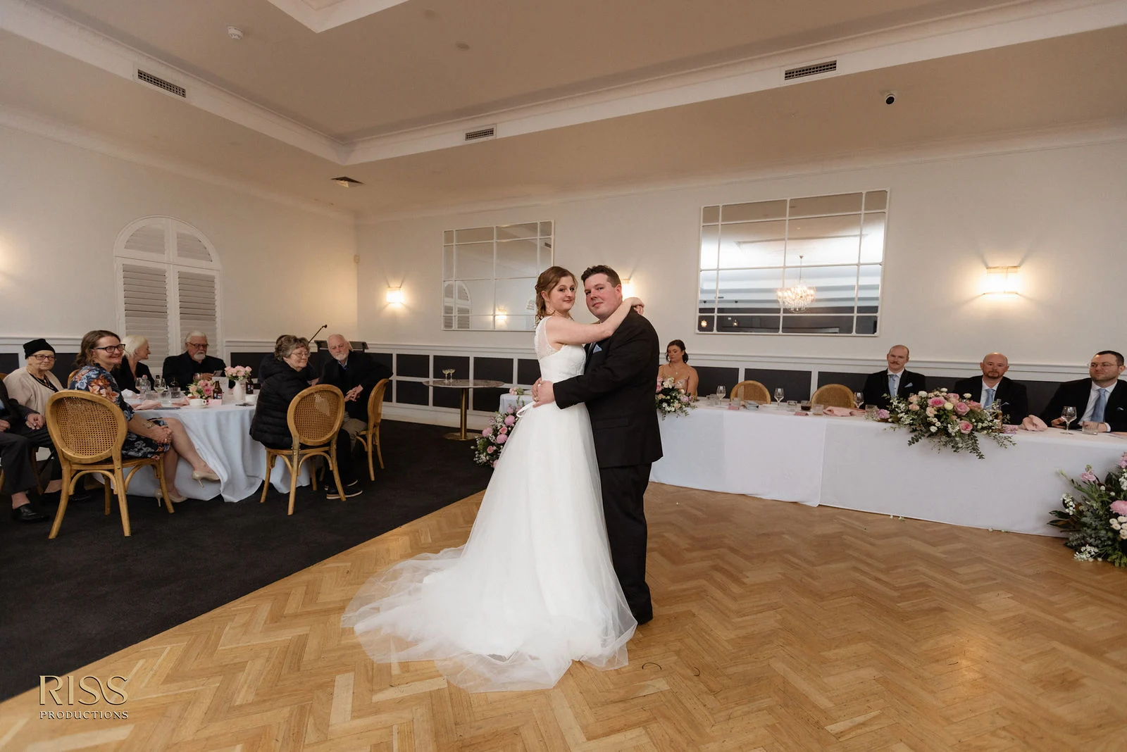 Lauren and Ryan first dance at The Olive Grove, Forresters Beach